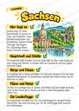 Sachsen – Lesetext & Steckbrief | Bundesland Deutschland Grundschule – Materialseite 2