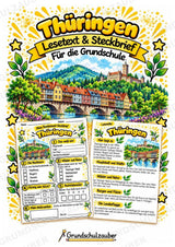 Thüringen – Lesetext & Steckbrief | Bundesland Deutschland Grundschule – Cover