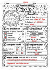 Erde – Steckbrief und Lesetext | Planeten & Sonnensystem für die Grundschule – Materialseite 5