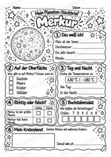Merkur – Steckbrief und Lesetext | Planeten & Sonnensystem für die Grundschule – Materialseite 4