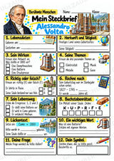Alessandro Volta – Steckbrief & Infotext für die Grundschule | Berühmte Persönlichkeiten | Sachunterricht – Materialseite 3