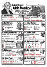 Alessandro Volta – Steckbrief & Infotext für die Grundschule | Berühmte Persönlichkeiten | Sachunterricht – Materialseite 5