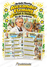 Alexander Fleming – Steckbrief & Infotext für die Grundschule | Berühmte Persönlichkeiten | Sachunterricht – Cover
