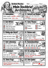 Archimedes – Steckbrief & Infotext für die Grundschule | Berühmte Persönlichkeiten | Sachunterricht – Materialseite 5