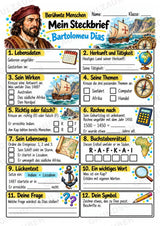 Bartolomeu Dias – Steckbrief & Infotext für die Grundschule | Berühmte Persönlichkeiten | Sachunterricht – Materialseite 3