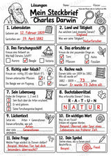 Charles Darwin – Steckbrief & Infotext für die Grundschule | Berühmte Persönlichkeiten | Sachunterricht – Materialseite 5