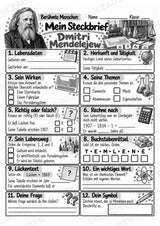 Dmitri Mendelejew – Steckbrief & Infotext für die Grundschule | Berühmte Persönlichkeiten | Sachunterricht – Materialseite 4