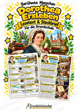 Dorothea Erxleben – Steckbrief & Infotext für die Grundschule | Berühmte Persönlichkeiten | Sachunterricht – Cover