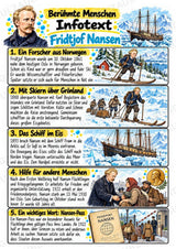 Fridtjof Nansen – Steckbrief & Infotext für die Grundschule | Berühmte Persönlichkeiten | Sachunterricht – Materialseite 2
