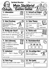 Galileo Galilei – Steckbrief & Infotext für die Grundschule | Berühmte Persönlichkeiten | Sachunterricht – Materialseite 4