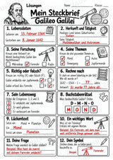 Galileo Galilei – Steckbrief & Infotext für die Grundschule | Berühmte Persönlichkeiten | Sachunterricht – Materialseite 5