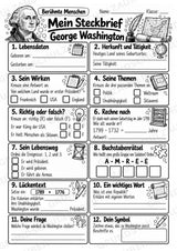 George Washington – Steckbrief & Infotext für die Grundschule | Berühmte Persönlichkeiten | Sachunterricht – Materialseite 4