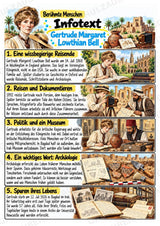 Gertrude Bell – Steckbrief & Infotext für die Grundschule | Berühmte Persönlichkeiten | Sachunterricht – Materialseite 2