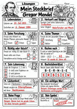 Gregor Mendel – Steckbrief & Infotext für die Grundschule | Berühmte Persönlichkeiten | Sachunterricht – Materialseite 5