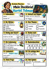Harriet Tubman – Steckbrief & Infotext für die Grundschule | Berühmte Persönlichkeiten | Sachunterricht – Materialseite 3