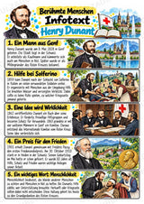 Henry Dunant – Steckbrief & Infotext für die Grundschule | Berühmte Persönlichkeiten | Sachunterricht – Materialseite 2