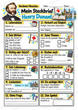 Henry Dunant – Steckbrief & Infotext für die Grundschule | Berühmte Persönlichkeiten | Sachunterricht – Materialseite 3