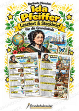 Ida Pfeiffer – Steckbrief & Infotext für die Grundschule | Berühmte Persönlichkeiten | Sachunterricht – Cover
