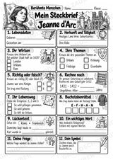 Jeanne d Arc – Steckbrief & Infotext für die Grundschule | Berühmte Persönlichkeiten | Sachunterricht – Materialseite 4