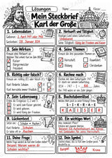 Karl der Grosse – Steckbrief & Infotext für die Grundschule | Berühmte Persönlichkeiten | Sachunterricht – Materialseite 5