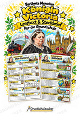 Koenigin Victoria – Steckbrief & Infotext für die Grundschule | Berühmte Persönlichkeiten | Sachunterricht – Cover