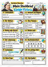 Koenigin Victoria – Steckbrief & Infotext für die Grundschule | Berühmte Persönlichkeiten | Sachunterricht – Materialseite 3