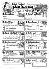 Konfuzius – Steckbrief & Infotext für die Grundschule | Berühmte Persönlichkeiten | Sachunterricht – Materialseite 4