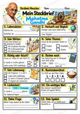 Mahatma Gandhi – Steckbrief & Infotext für die Grundschule | Berühmte Persönlichkeiten | Sachunterricht – Materialseite 3