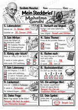 Mahatma Gandhi – Steckbrief & Infotext für die Grundschule | Berühmte Persönlichkeiten | Sachunterricht – Materialseite 5