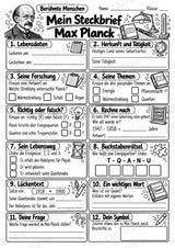 Max Planck – Steckbrief & Infotext für die Grundschule | Berühmte Persönlichkeiten | Sachunterricht – Materialseite 4