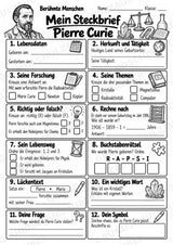 Pierre Curie – Steckbrief & Infotext für die Grundschule | Berühmte Persönlichkeiten | Sachunterricht – Materialseite 4