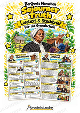 Sojourner Truth – Steckbrief & Infotext für die Grundschule | Berühmte Persönlichkeiten | Sachunterricht – Cover