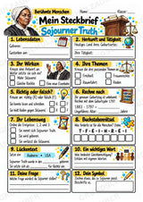 Sojourner Truth – Steckbrief & Infotext für die Grundschule | Berühmte Persönlichkeiten | Sachunterricht – Materialseite 3