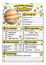 Jupiter – Steckbrief und Lesetext | Planeten & Sonnensystem für die Grundschule – Materialseite 3