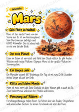 Mars – Steckbrief und Lesetext | Planeten & Sonnensystem für die Grundschule – Materialseite 2