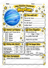 Neptun – Steckbrief und Lesetext | Planeten & Sonnensystem für die Grundschule – Materialseite 3