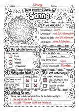 Sonne – Steckbrief und Lesetext | Planeten & Sonnensystem für die Grundschule – Materialseite 5