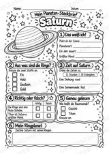 Saturn – Steckbrief und Lesetext | Planeten & Sonnensystem für die Grundschule – Materialseite 4